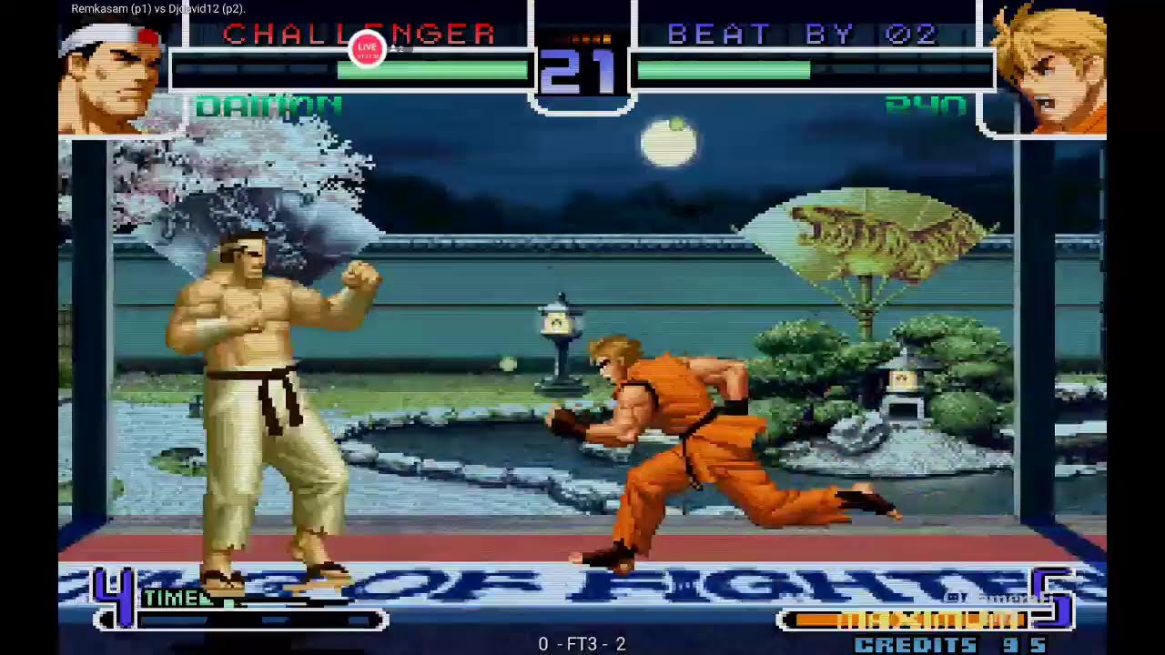 The king of fighters 2002's broadcast