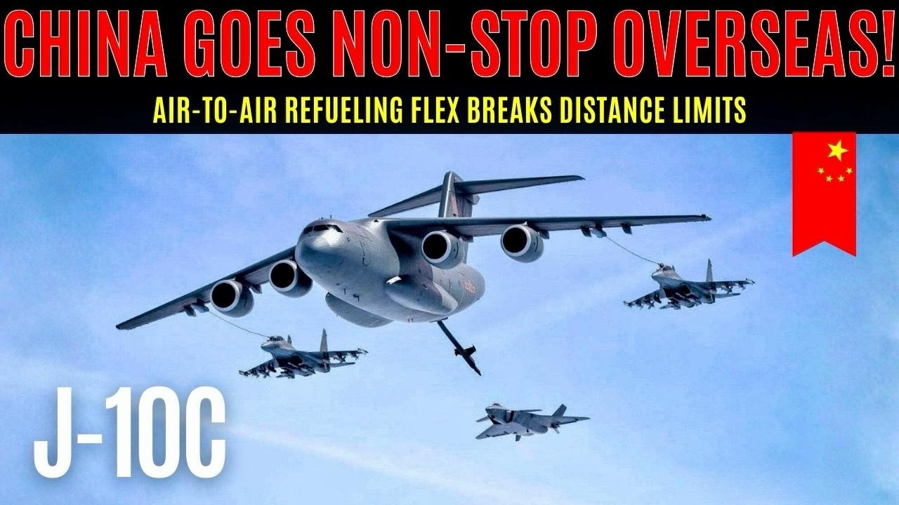 Китайский истребитель J-10C произвел революцию в авиации благодаря возможности дозаправки в воздухе!