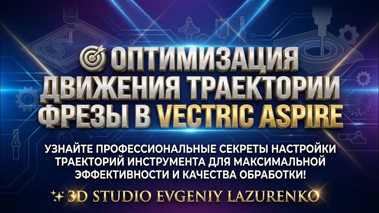 Оптимизация движения траектории фрезы в Vectric Aspire 