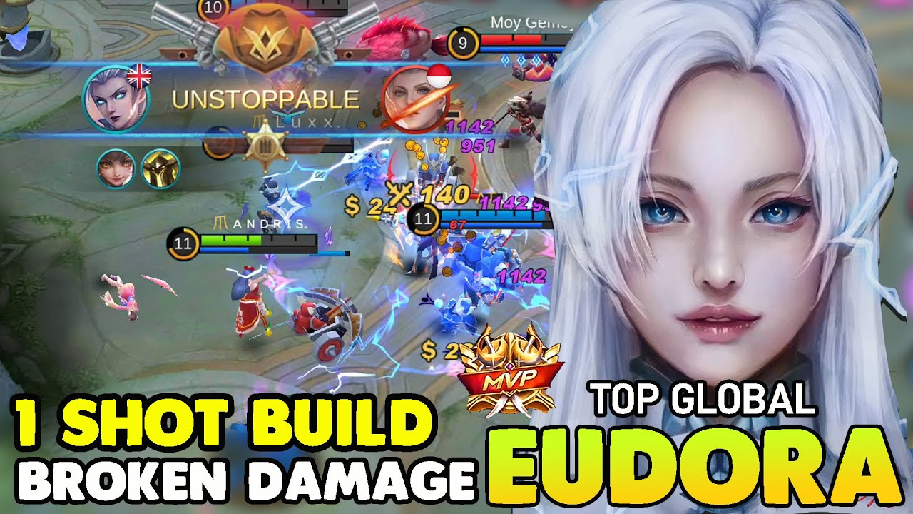 1 Shot kill !! Eudora best build 2021 ~ Top global Eudora Mobile legends bang bang