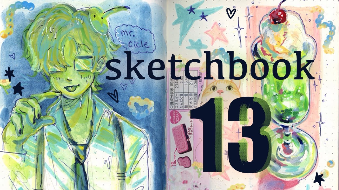 ТУР ПО СКЕТЧБУКУ 13!!!!! ✶