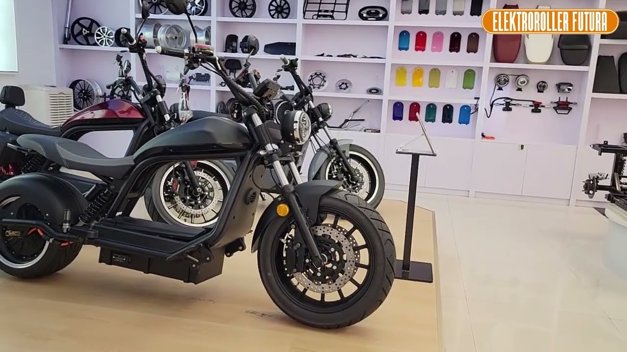 Besuch beim Hersteller: E-Chopper HL 6.0 mit 3000W, 45 km/h Elektroroller Futura E-Roller Elektro