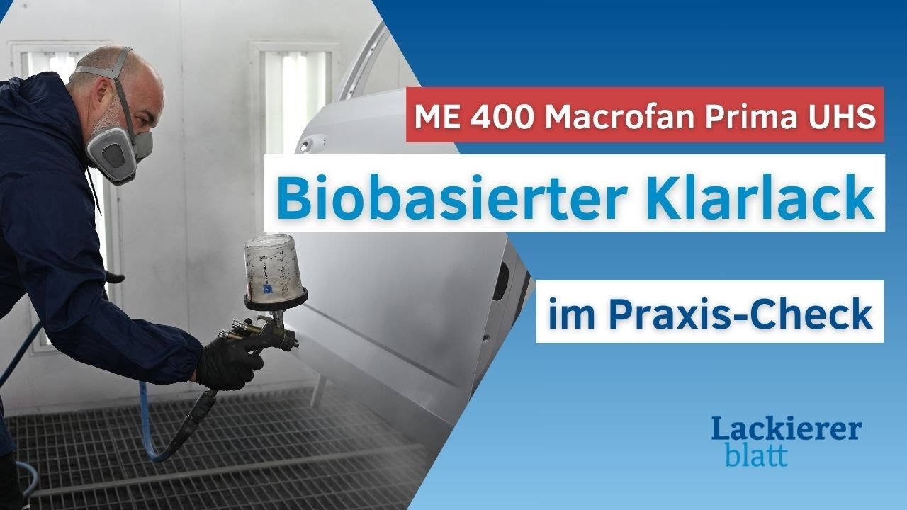 Ein Klarlack aus nachhaltigen Rohstoffen? Der ME 400 von Lechler in der Praxis