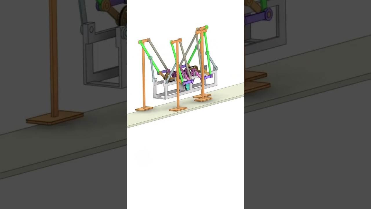 4 Leg Walking Robot Mechanism | Walking Robot #shorts