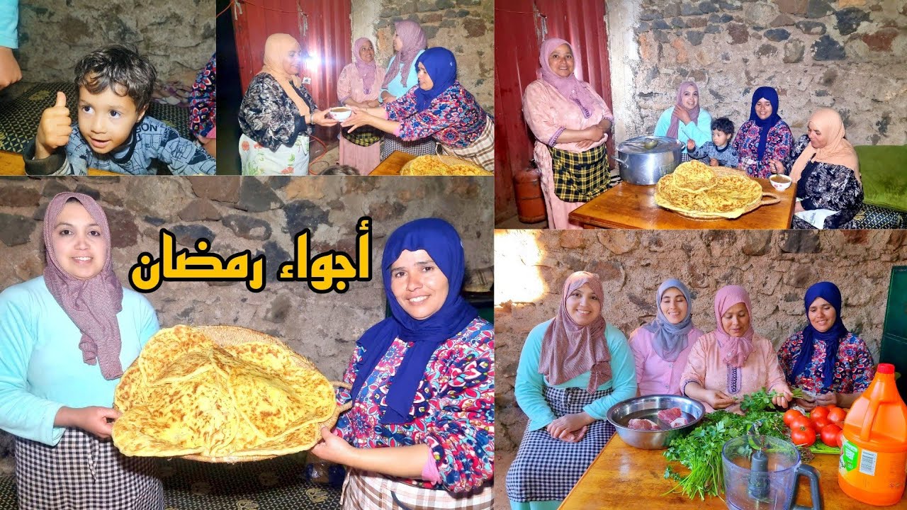 أجواء رمضان🌙دارت لينا رشيدة أو زهور 🥳رشيدة الحريرة تجردات🤩أو زهور على درعها عولات 💪أو بهرو العريسات😲