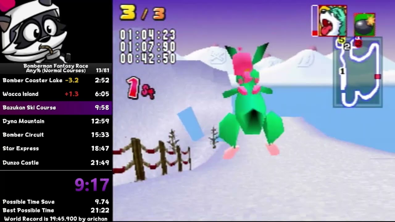 Bomberman Fantasy Race Speedrun in 21:19