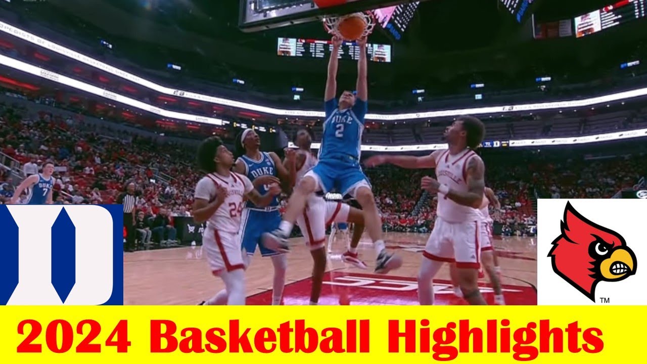 #9 Duke vs Louisville Basketball Game Highlights 12 8 2024