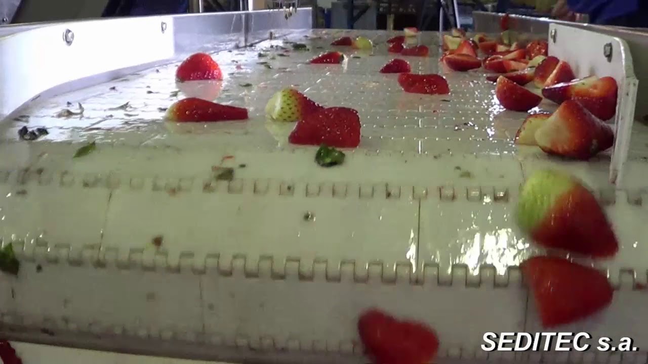 MCF-500 Series. Strawberry cutting in two halves - Corte de fresa en dos mitades (Versi&oacute;n 2018)