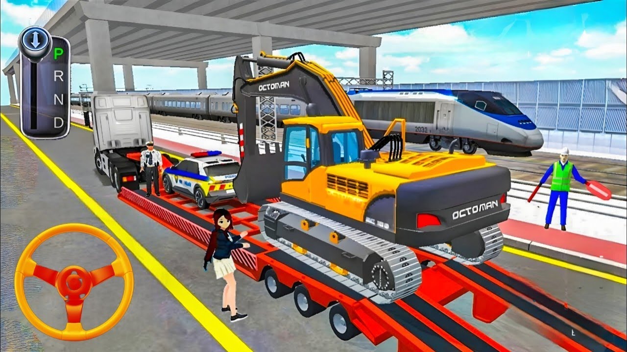 JCB Excavator Loading in New Hyundai Heavy Xcient Truck–3d driving class Android game 2026#cargame