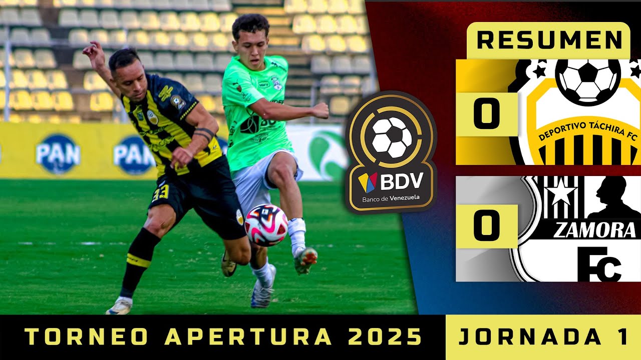 Empate sin goles en Pueblo Nuevo | RESUMEN | LigaBancoDeVenezuela | Táchira vs. Zamora