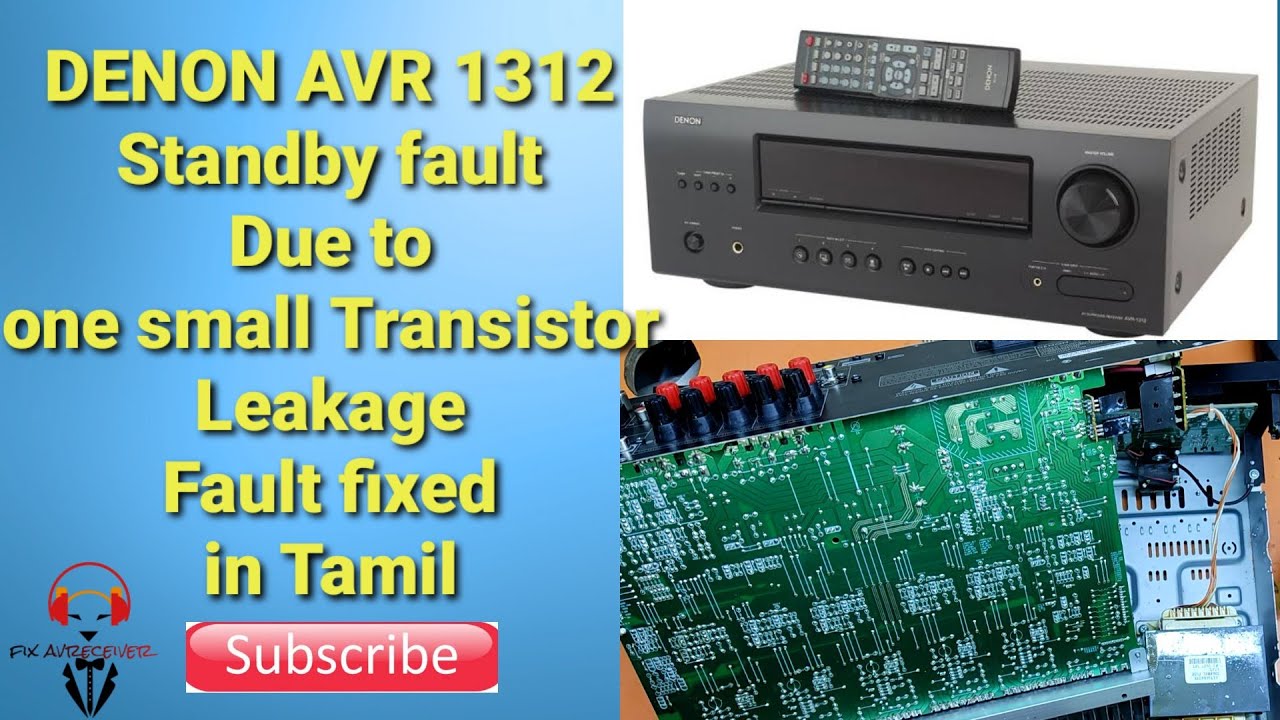 Denon AVR 1312 Stanby Fault Fixed in tamil