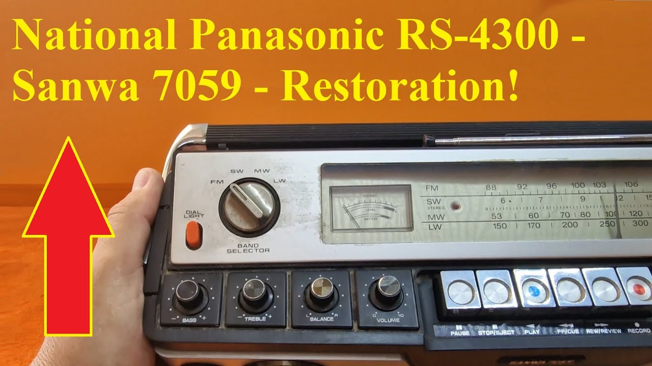 Sanwa 7059 Rerstoration  -  National Panasonic RS-4300