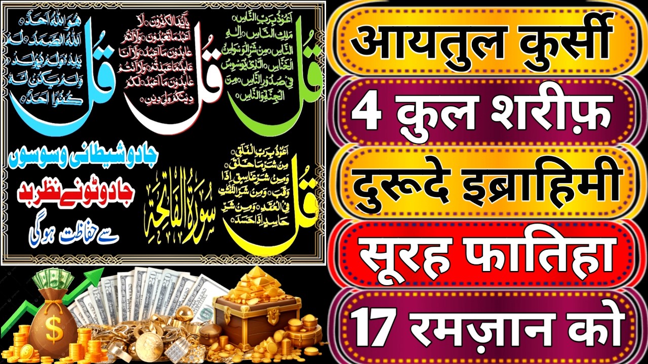 Morning Wazifa After Fajr Prayers | 4 Qul | Ayat e Rizq | Durood Ibrahim | Ayat ul Kursi hafte ko