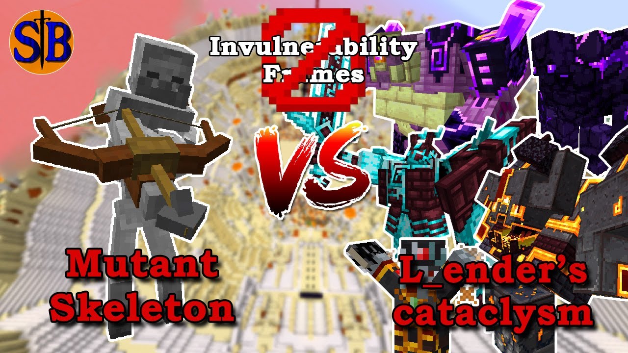 Mutant Skeleton vs L_ender's Cataclysm NoDamI (No Damage Immunity) | Minecraft Mob battle