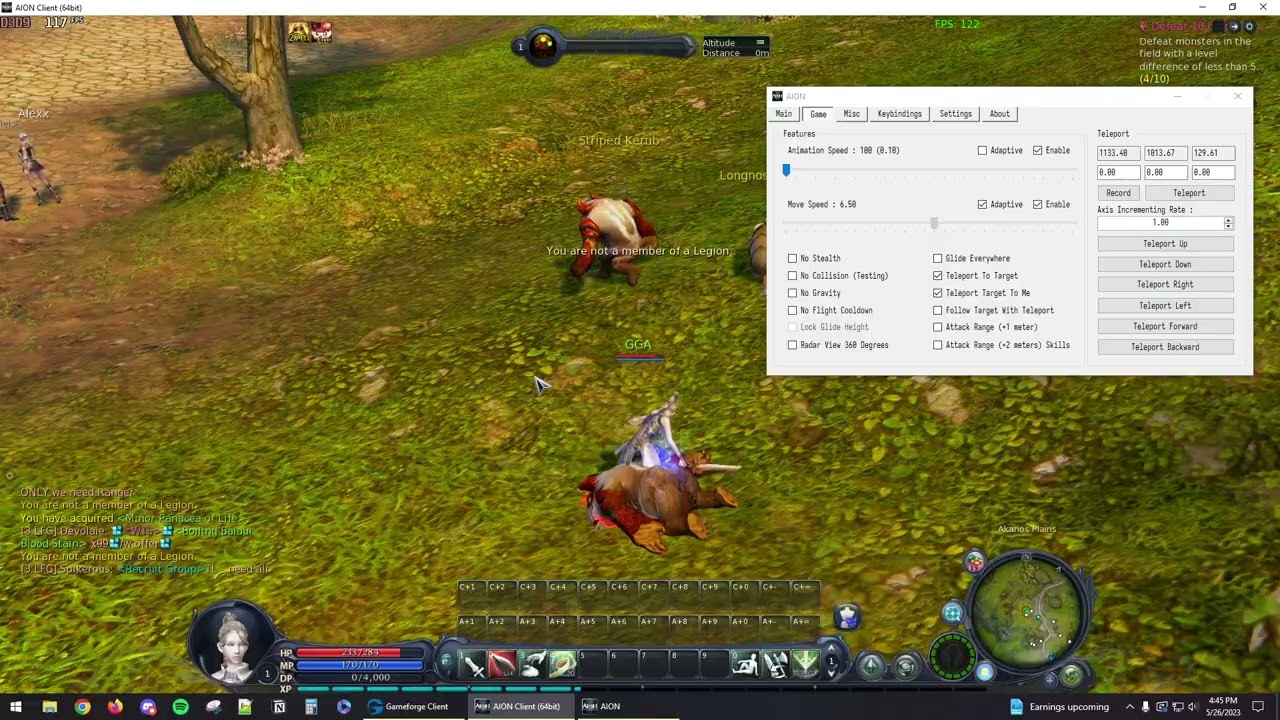 AION CLASSIC EUROPE CHEAT UPDATE (GAMEFORGE)