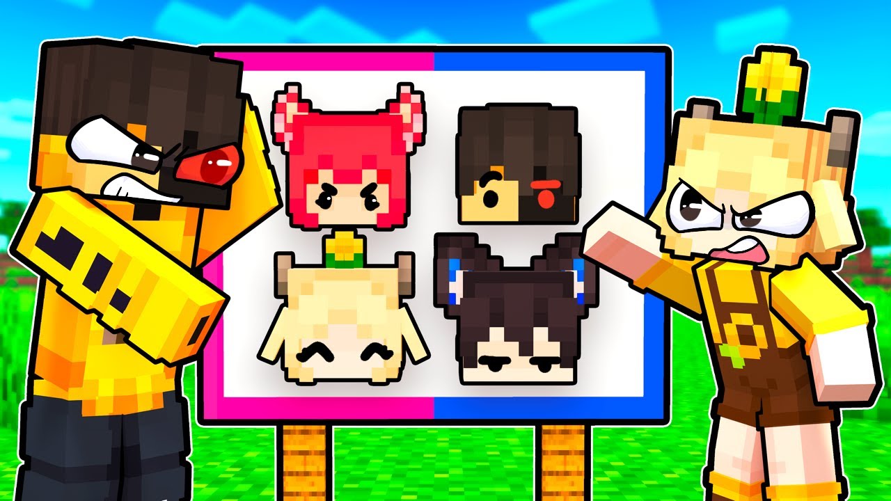 BOYS VS GIRLS Guess Who In Minecraft!