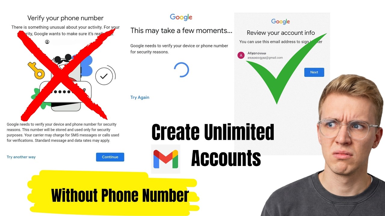 How To Create Unlimited Gmail Accounts - 2026 WORKING Method
