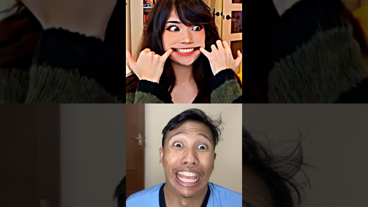 Which smile is scary?😱#shortvideo #challenge #duet #reaction #memes #sambay22