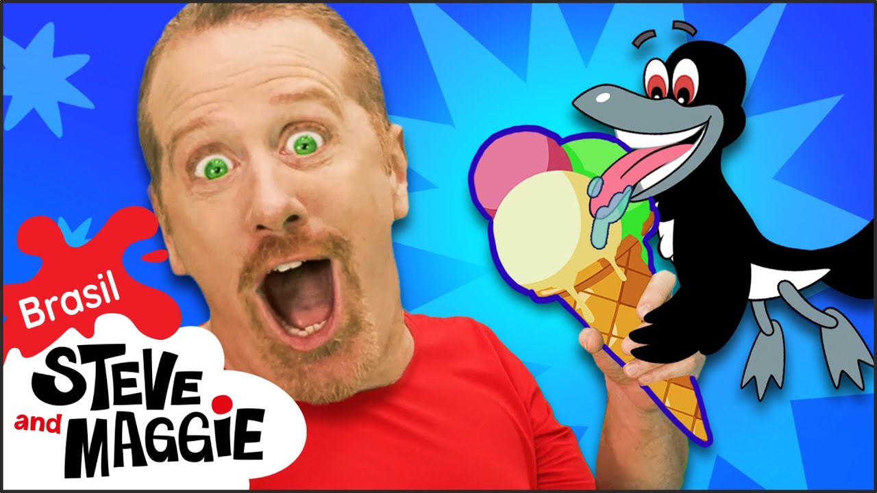 O Mistério do Sorvete Delicioso e Mais para Crianças com Steve and Maggie Brasil