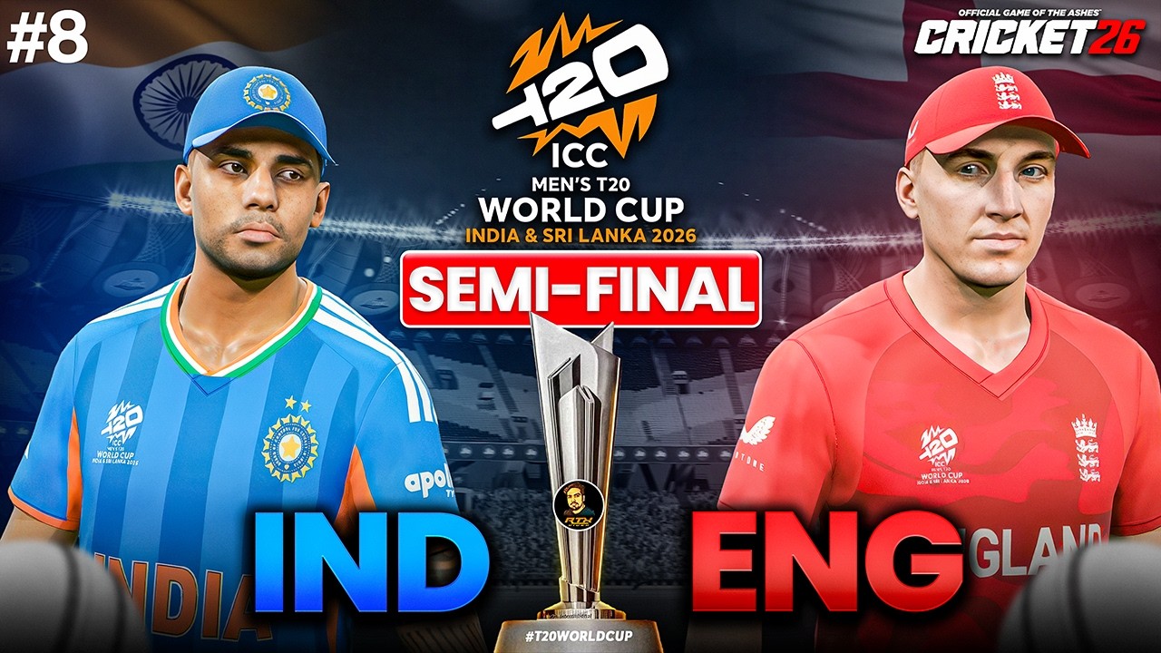 INDIA 🇮🇳 vs ENGLAND 🏴 SEMI FINAL 🔥 | T20 World Cup 2026 High Voltage Match | Cricket 26 | RtxVivek
