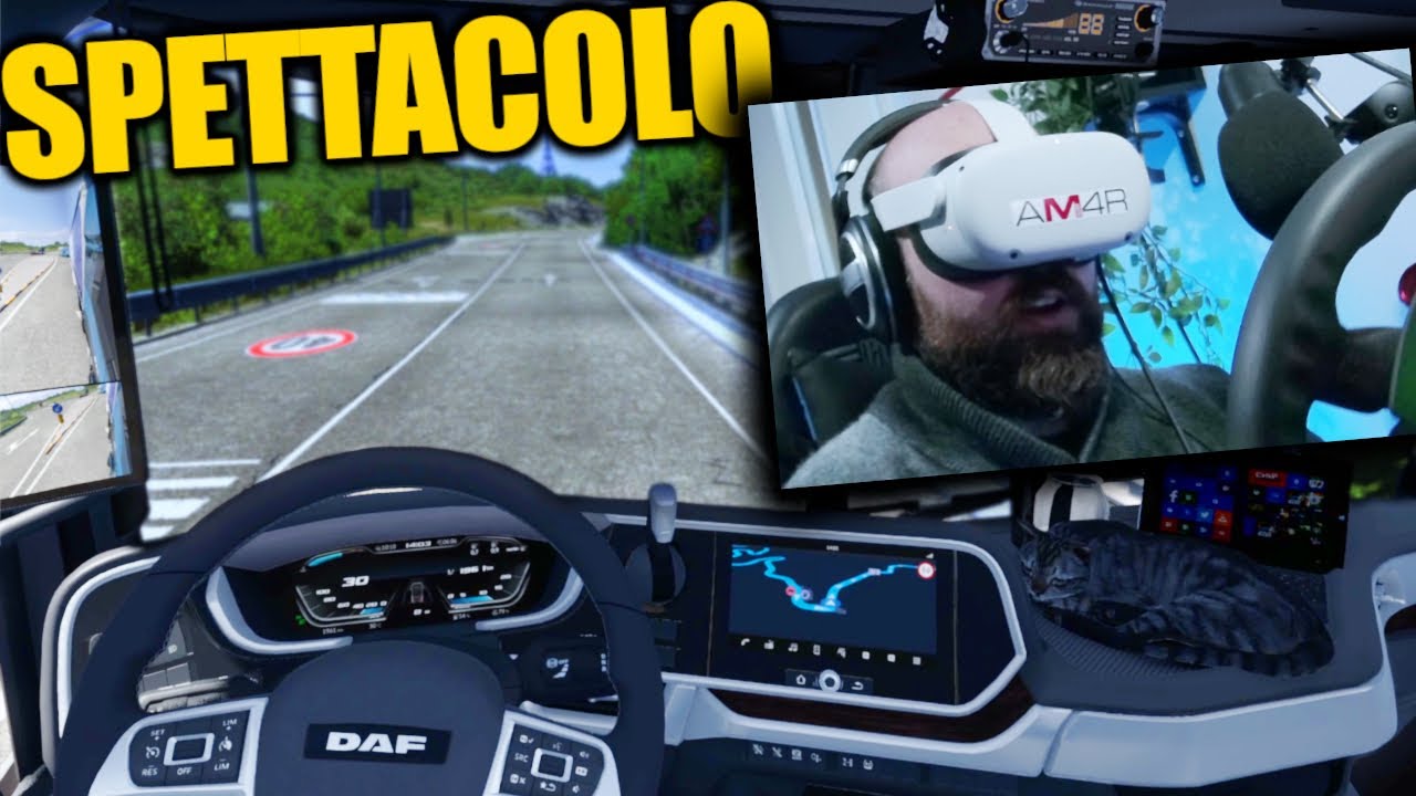 Proviamo EURO TRUCK SIMULATOR in REALTÀ VIRTUALE - SPETTACOLO!