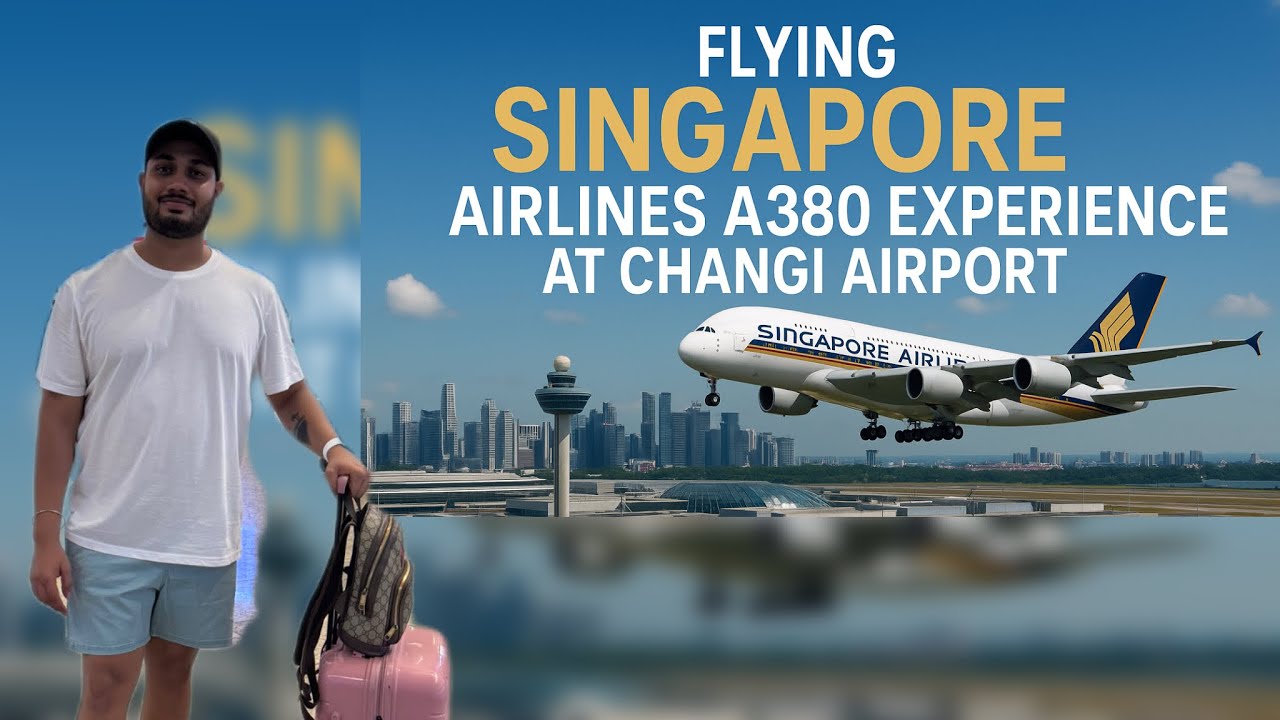 ✈️ My Journey on the Airbus A380 | Singapore Airport Experience 🇸🇬