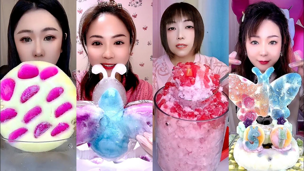 ASMR HARD ICE EATING + FOAM ICE. ICE EATING