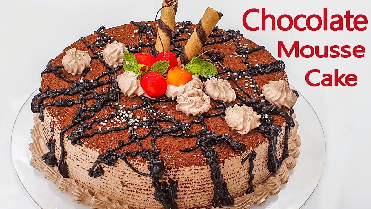 Chocolate Mousse Cake  Quick and Easy Chocolate Cake  Homemade Mousse Cake Recipe