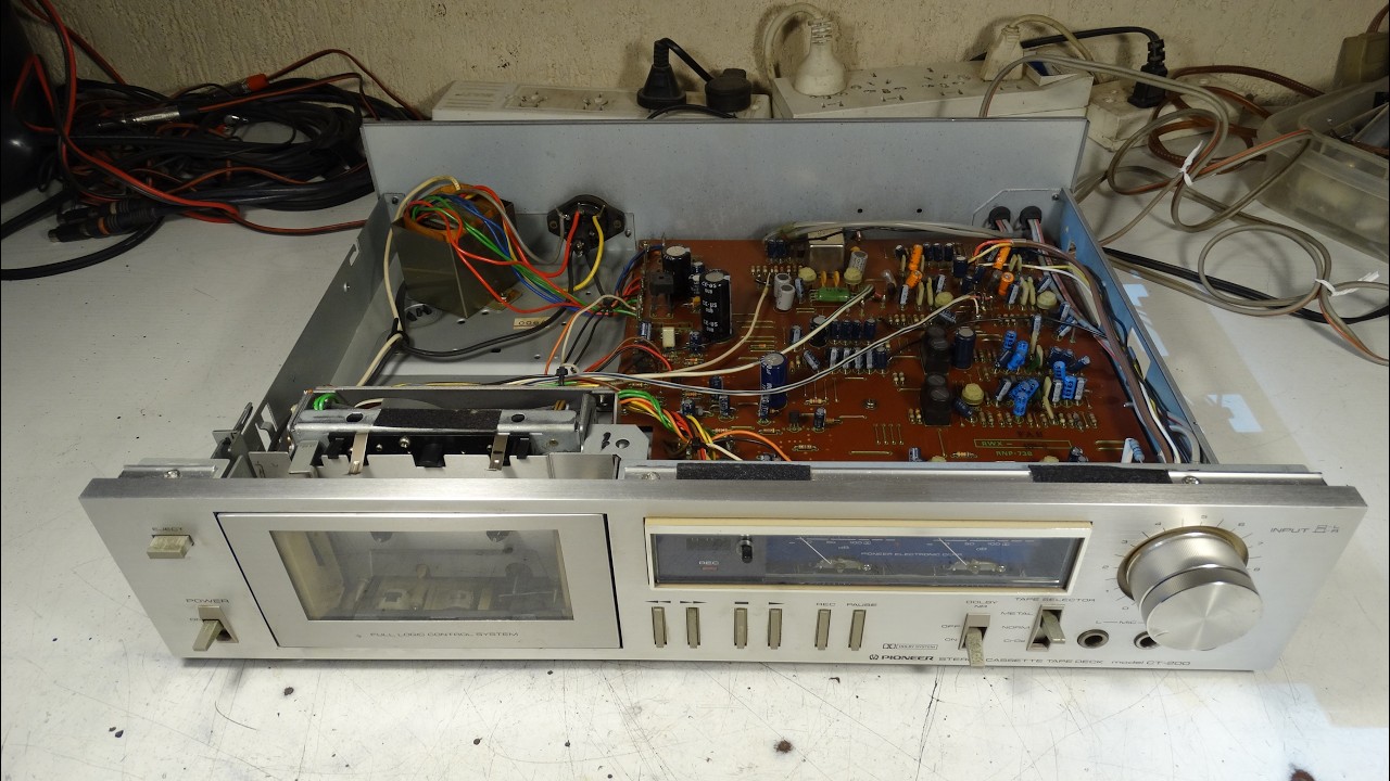 DECK TAPE PLAYER CASETERA PIONEER CT-200 JAPAN 1980 RESTAURACION P1