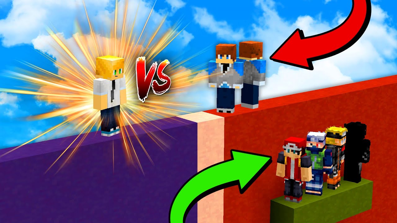 Dominating Minecraft BRIDGES with a 1v1, 2v2, and 4v4 Winstreak!