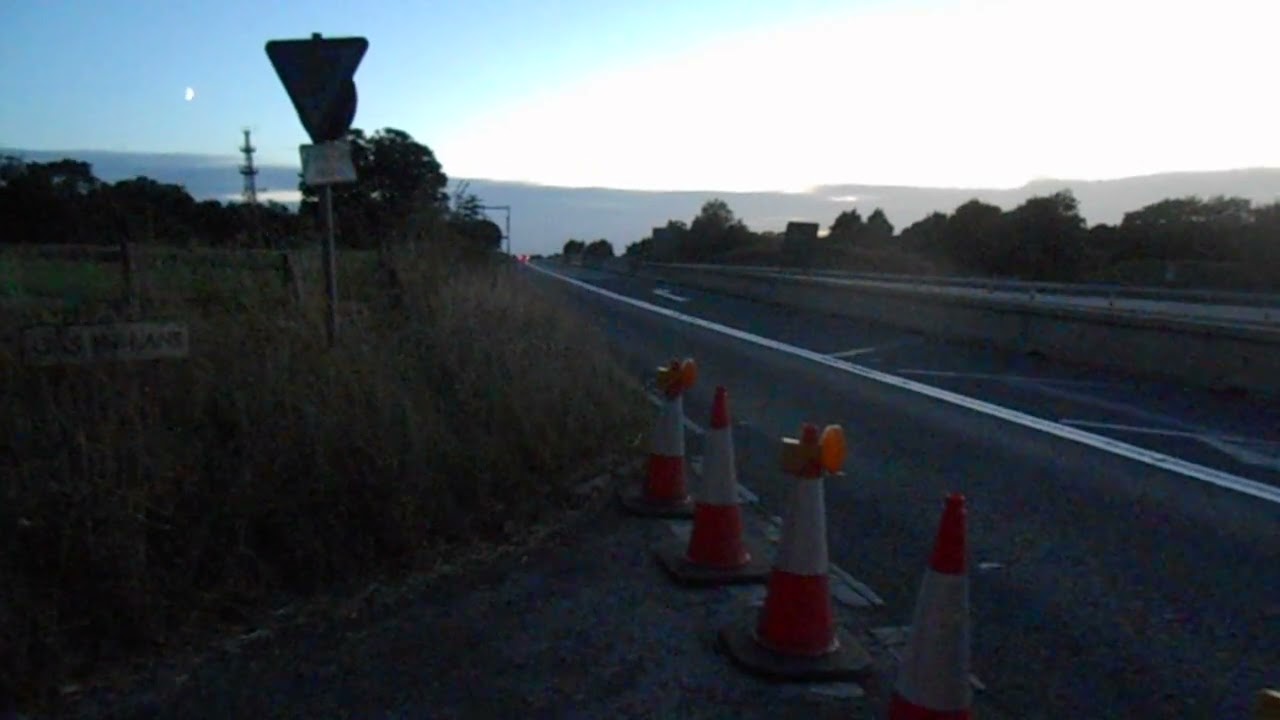 9.35pm. The end of the old A303 at Sparkford Friday August 9 2024 - Pt 2