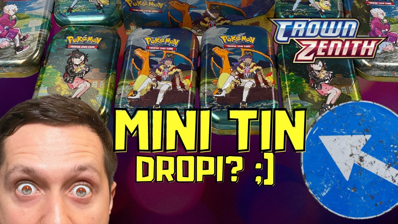 CROWN ZENITH MINI TIN - KARTY POKEMON - DEJ DROP