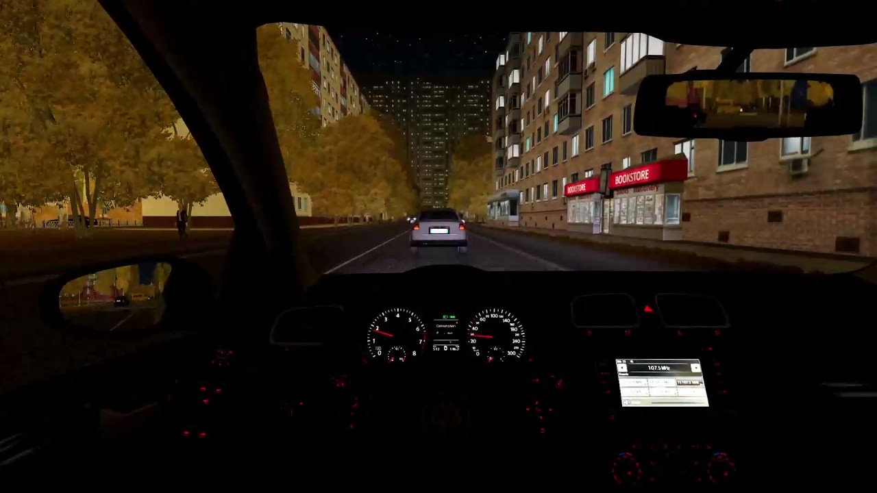 Volkswagen Golf 6R - Night Drive - City Car Driving