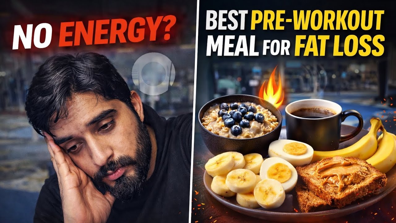 Best Pre-Workout Meal for Fat Loss 🔥 | Stop Feeling Tired Before Gym!