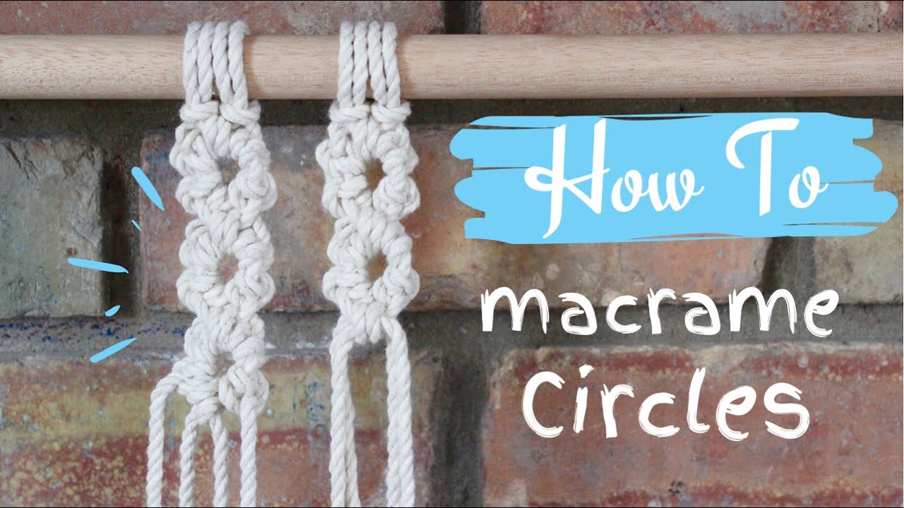 DIY Macrame Circle Pattern (Bubbles!)