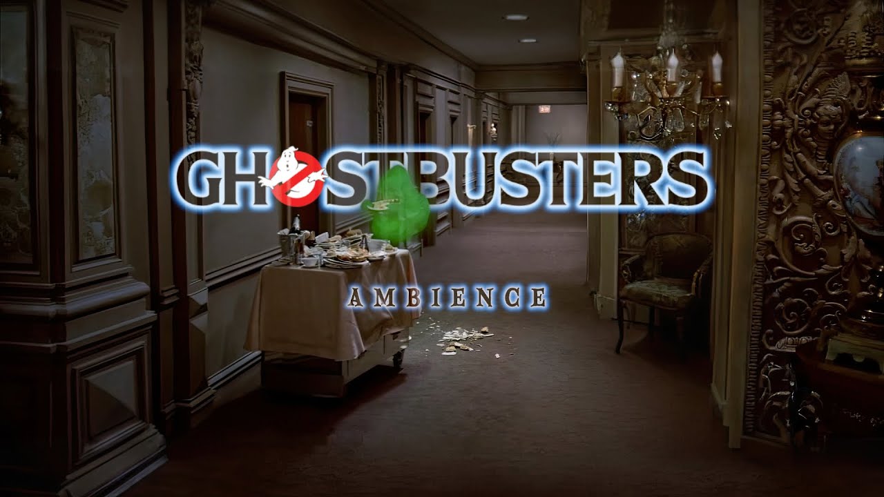 Ghostbusters Haunted Hotel Ambience for Sleep and Study | Slimer Noises from another Room and Music