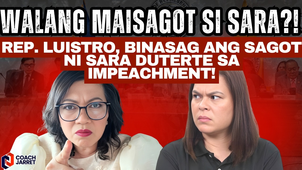 WALANG MAISAGOT SI SARA?! Rep. Luistro, BINASAG ang sagot ni Sara Duterte sa Impeachment!