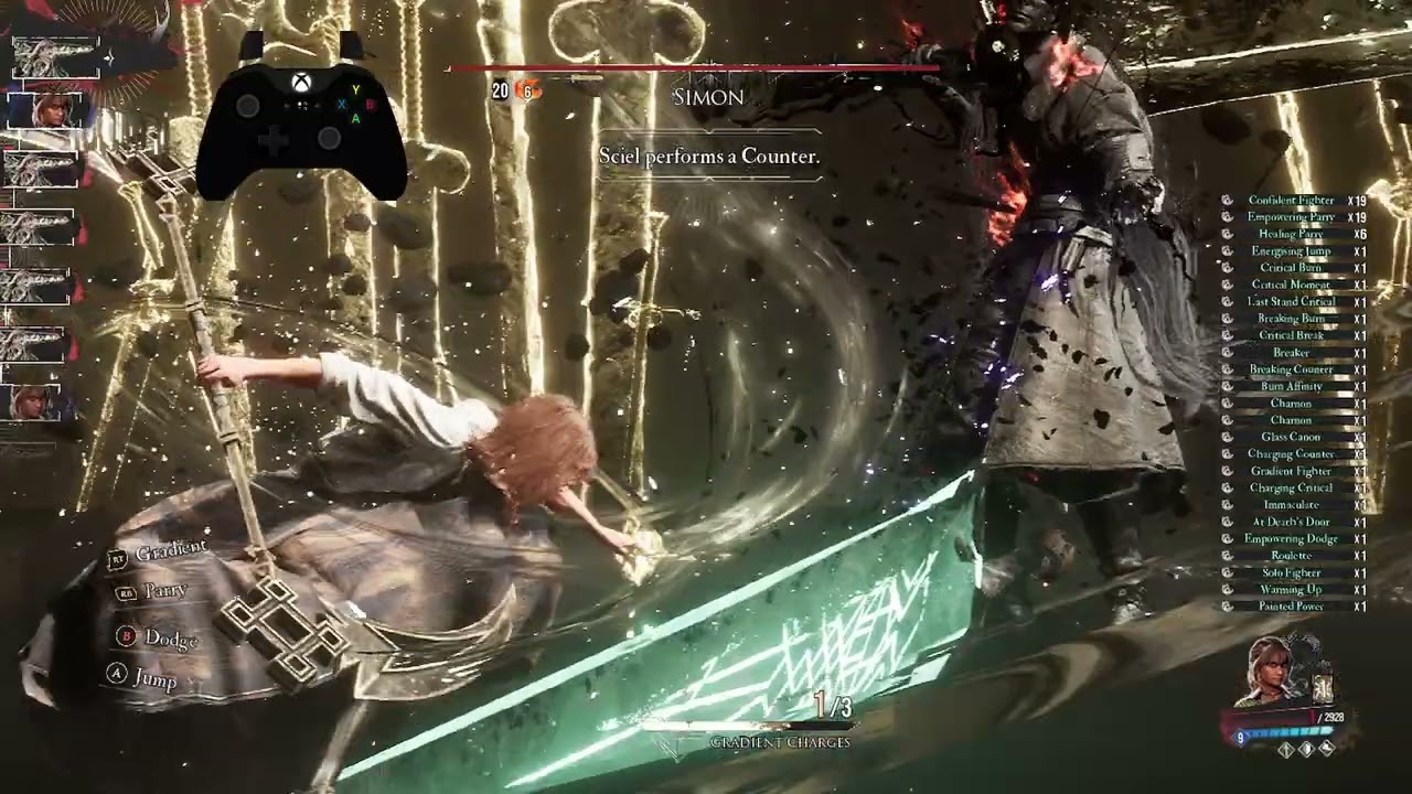 Expedition 33: I beat simon ng +5 on (expert) w/ x100 hp challenge enabled Solo sciel/monoco only