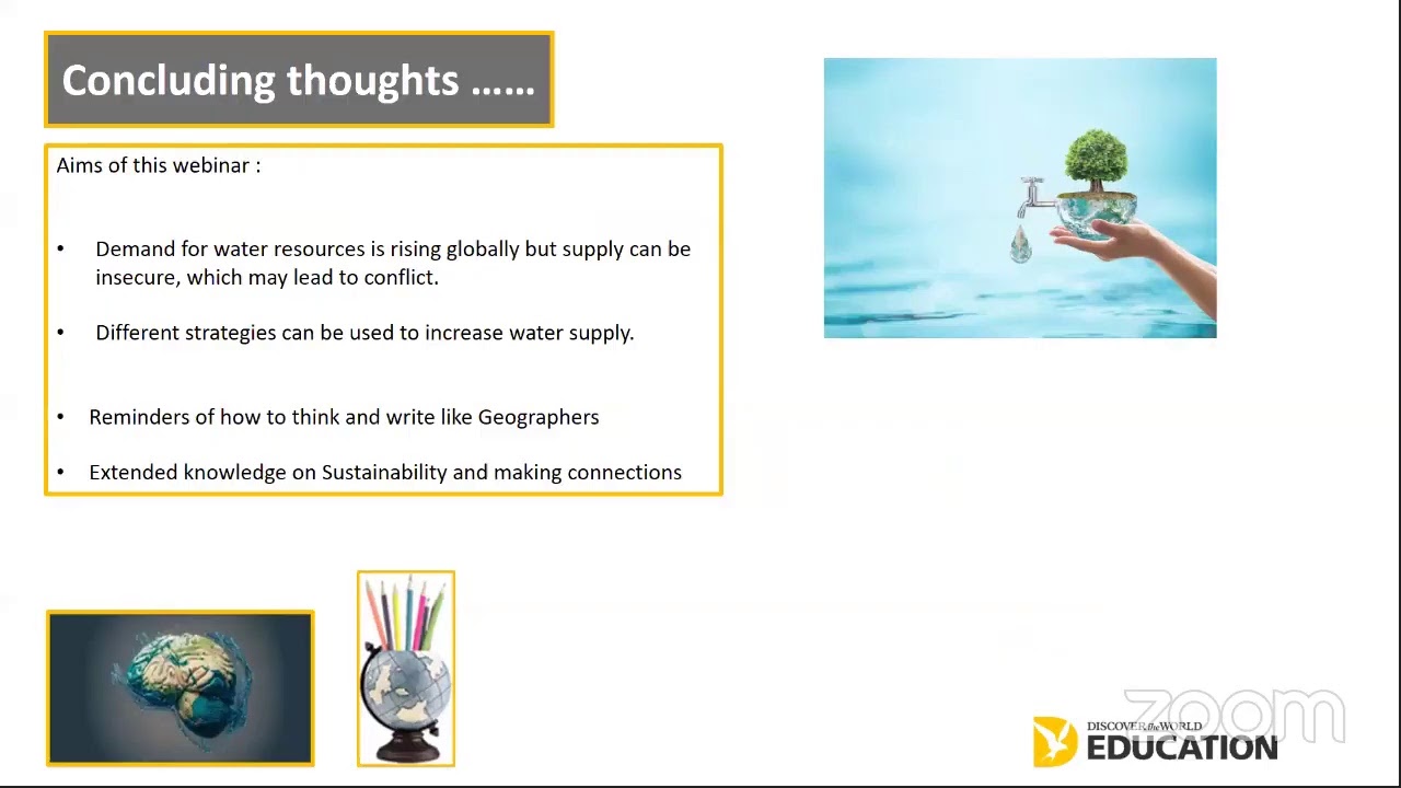 The Challenge of resource management : Water Management Revision Session 1