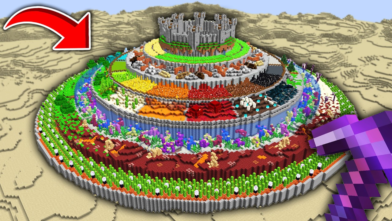 I Built The Most Over The Top TREND BASE in Minecraft Hardcore