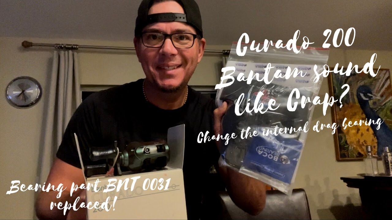 Shimano Curado 200 Bantam making loud noise?  Change the internal bearing BNT0031