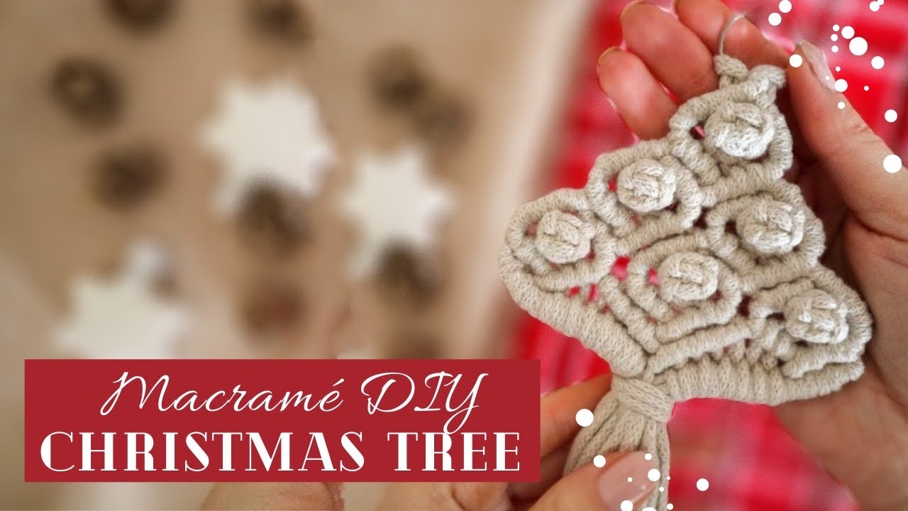 DIY Macrame lush Christmas Tree, Macramé Christmas Tree Tutorial
