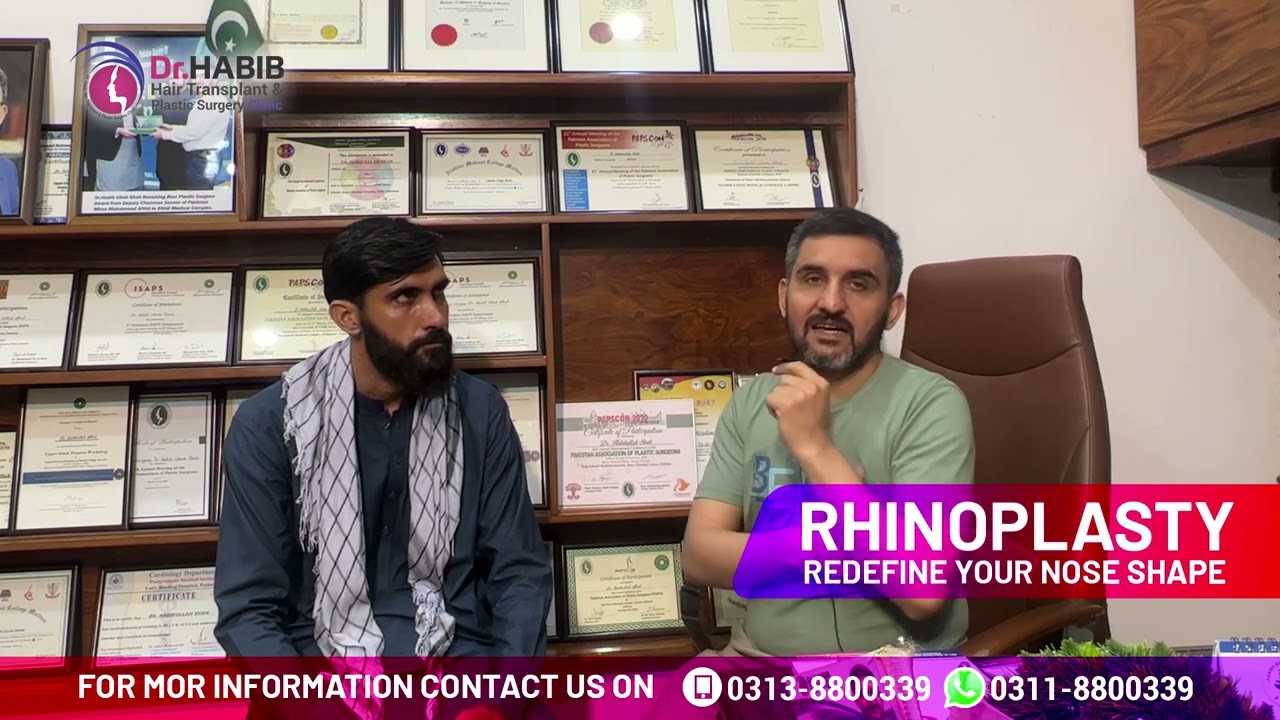 Rhinoplasty by Dr. Habib Ullah Shah || Reshape You Nose