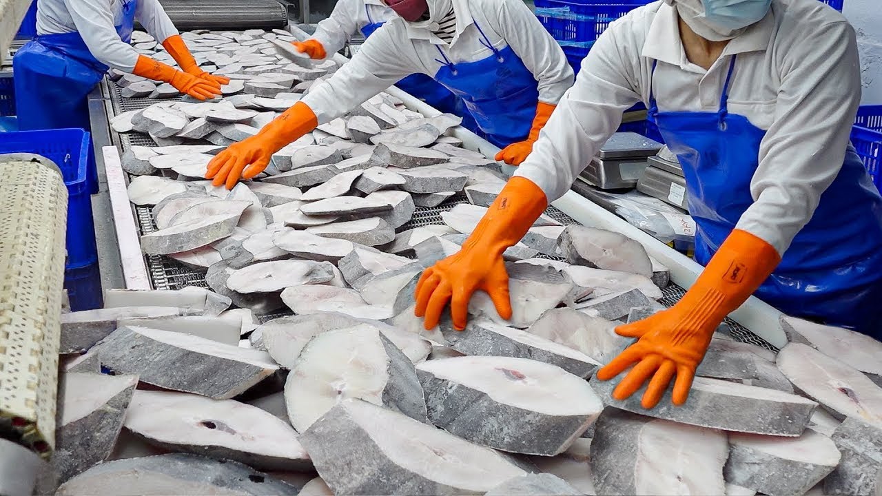台灣最大 冷凍海鮮進口品牌 大比目魚加工#元家 #大比目魚 #海鮮 #元家宅鮮配