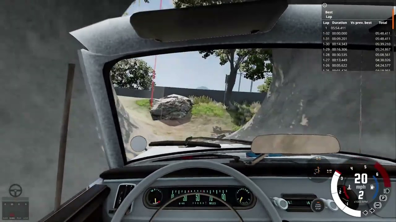 BeamNG.Drive Time Trial: CEAL Delta Convertible vs. DZ Rally Italia Stage 1