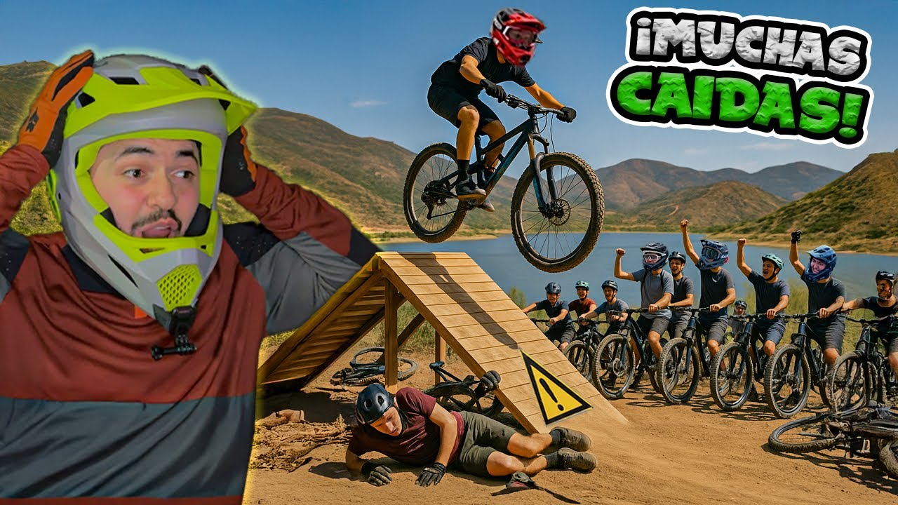 PRINCIPIANTES en pista PROFESIONAL de Downhill / Rodada con Seguidores en La Presa Tijuana