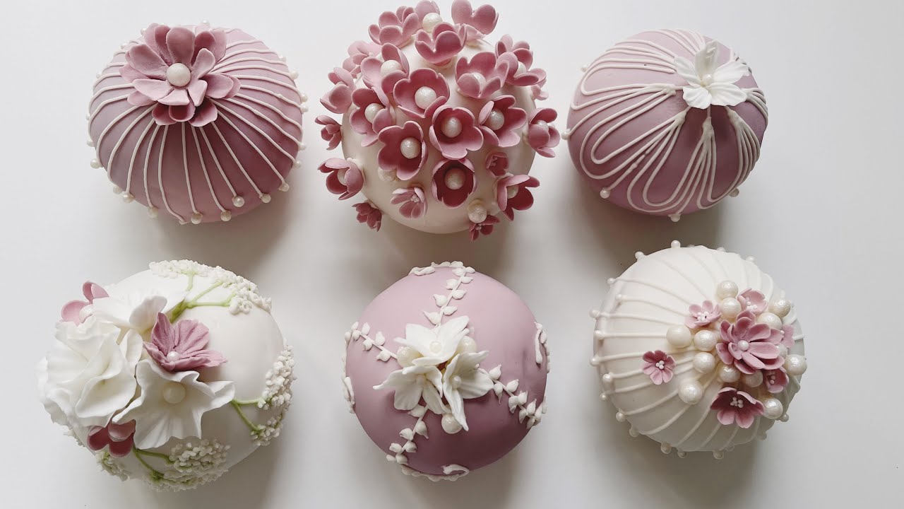 كيك بوبلز، طابات الكيك، ديزاين انيق بأسهل طريقة. Wedding cake baubles @sugarel