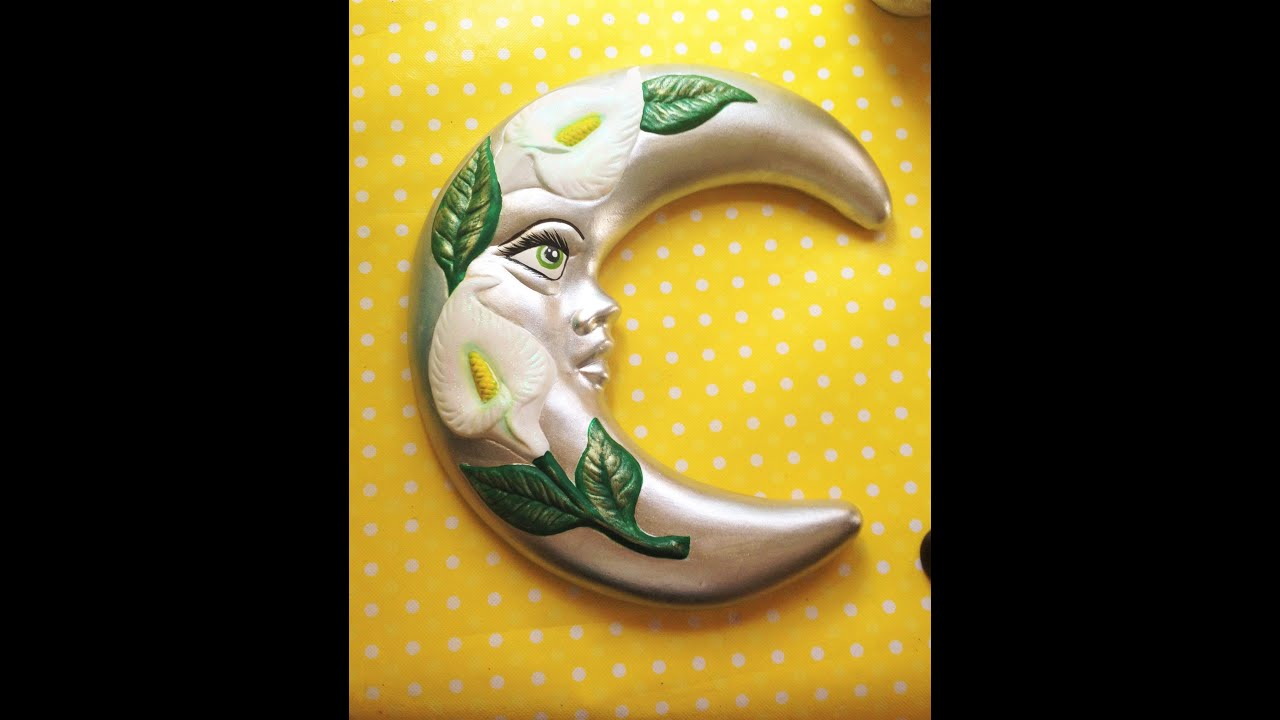 DIY pinta luna de cerámica fácil  moon ceramic paints