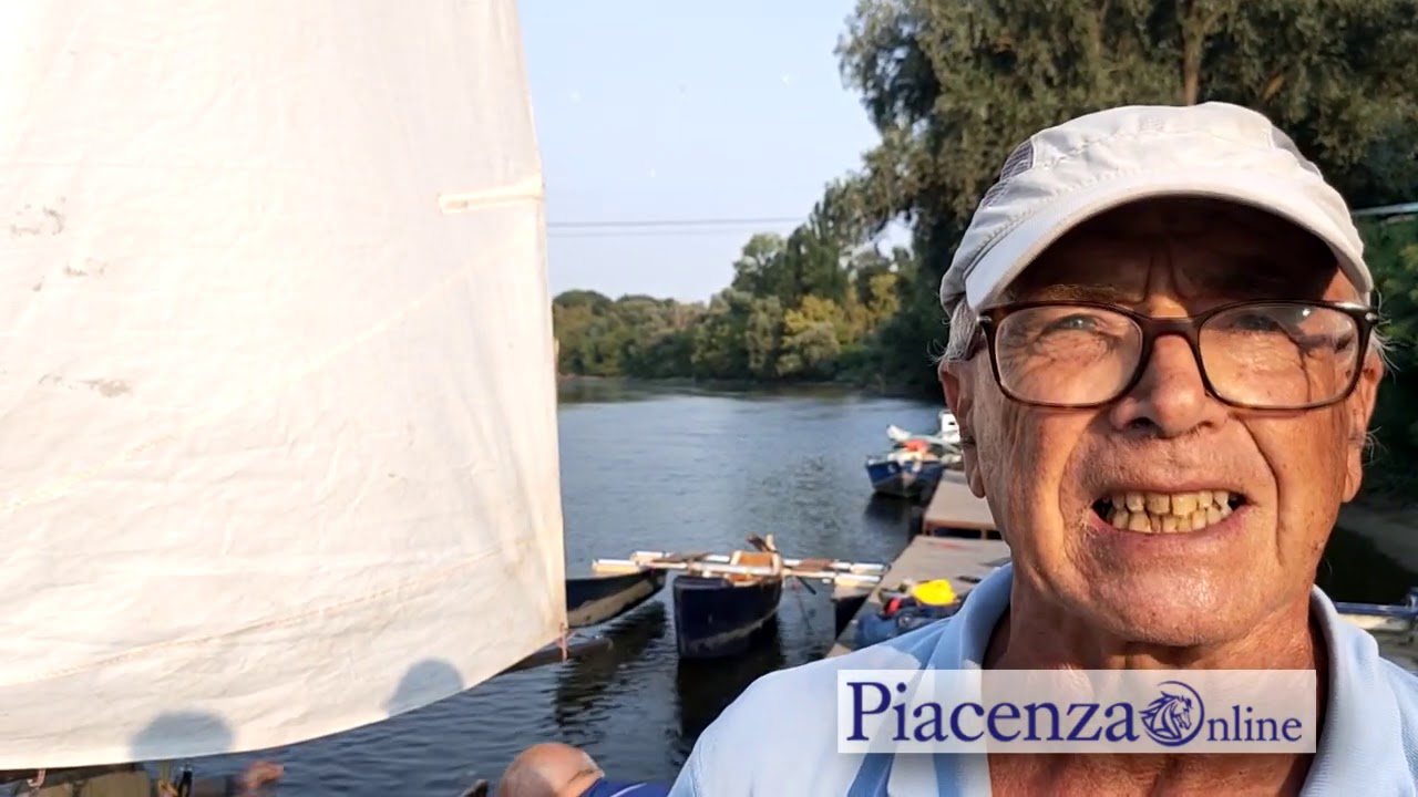 Paolo Lodigiani scende il Po in barca a vela