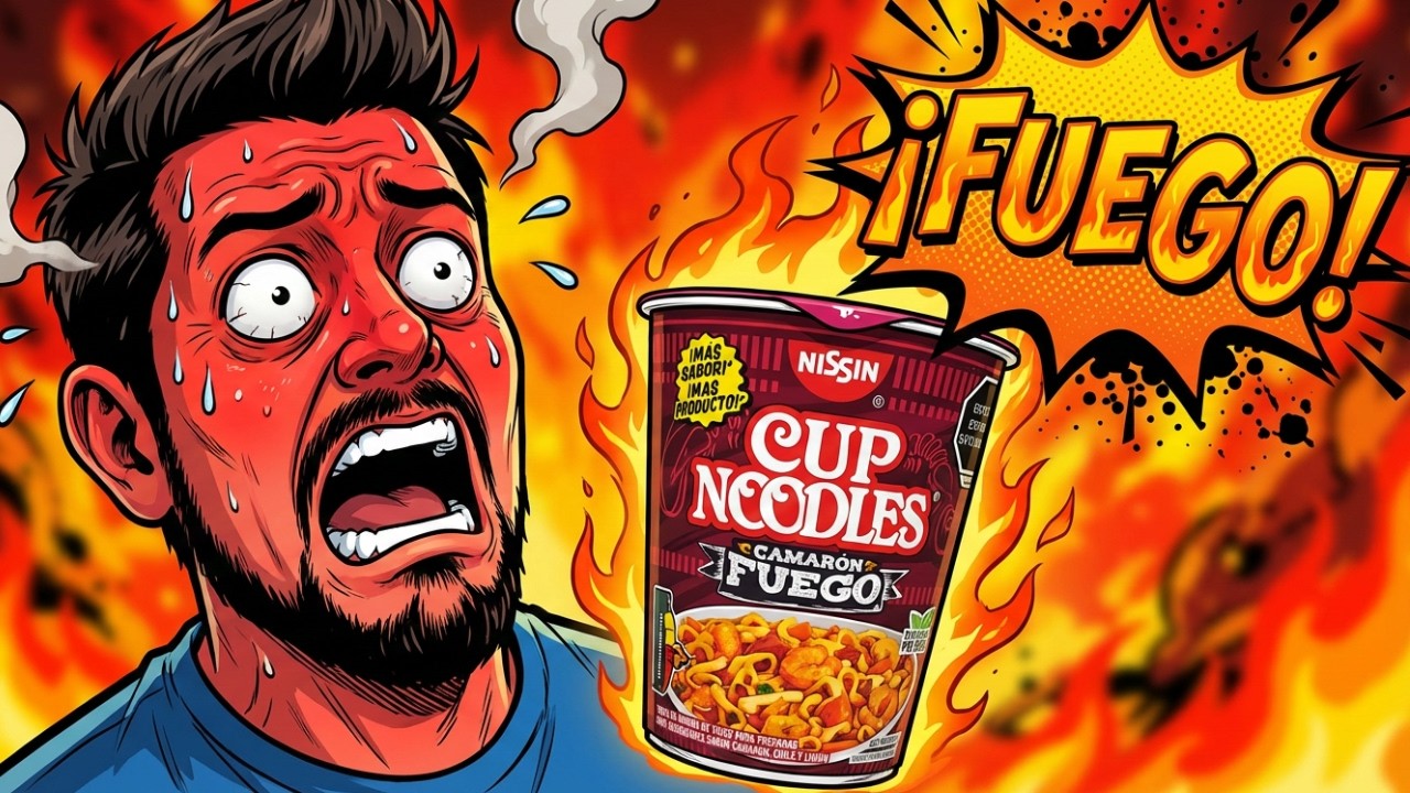 😱 ¡La Sopa Más PICANTE que He Probado! 🌶️🔥 Casi Lloro 😅#joeyom #sopasintantáneas #picante